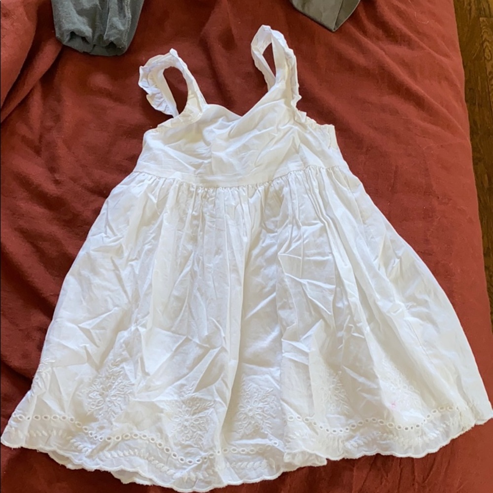 Toddler white dress
